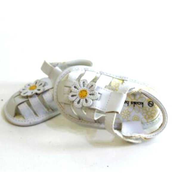 Koala Baby White Daisy Dress Sandals Size 2 - Picture 1 of 3